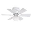 Westinghouse Petite 30" 6-Blade Wht Indoor Ceiling Fan w/Dimmable LED Light Fixture 7230800